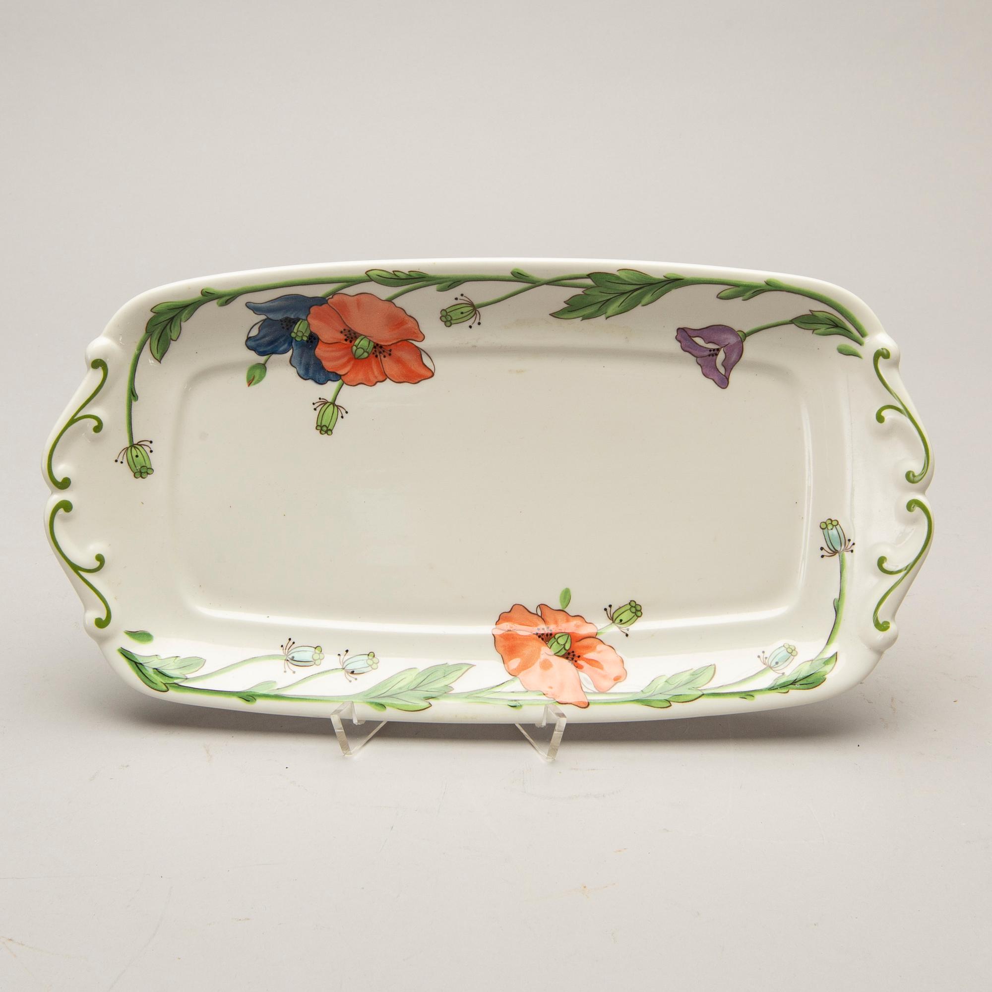 SERVIS Villeroy Boch 27 dlr "Amapola" porslin 1900-talets senare del.