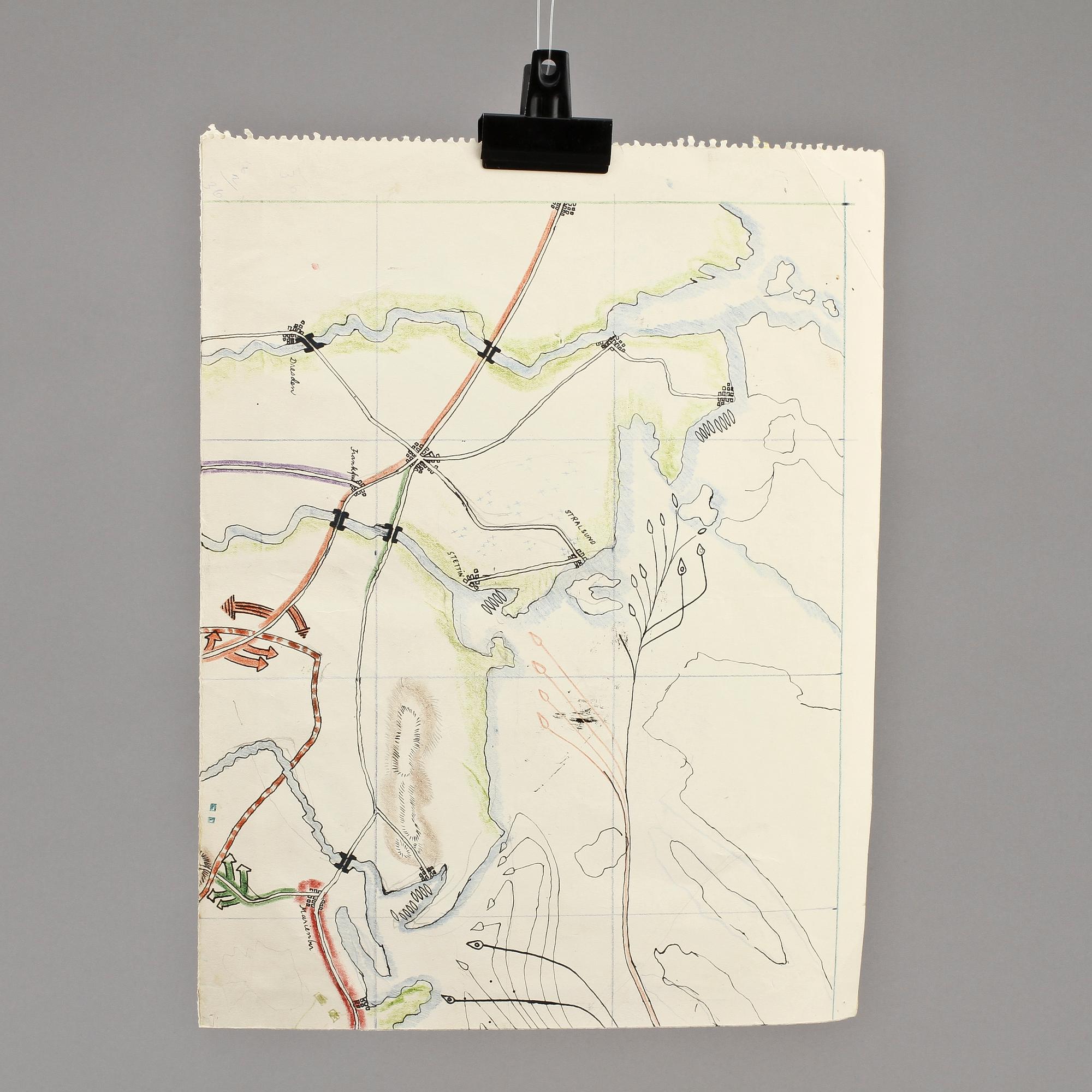 RAGNAR SANDBERG, pastellteckning, ej sign.