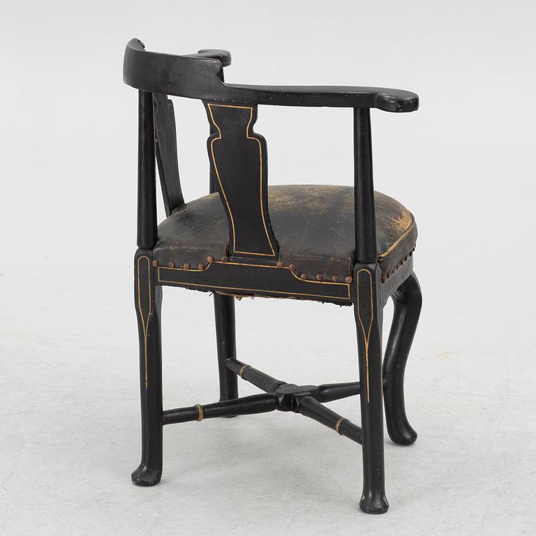 Puderstol, rokoko, 1700-talets andra hälft.