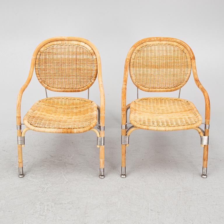 Mats Theselius, a pair of "Nätön" armchairs, IKEA ca. 2001.
