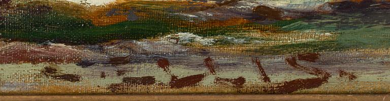 EDWIN JOHN ELLIS, oil on canvas, signed.