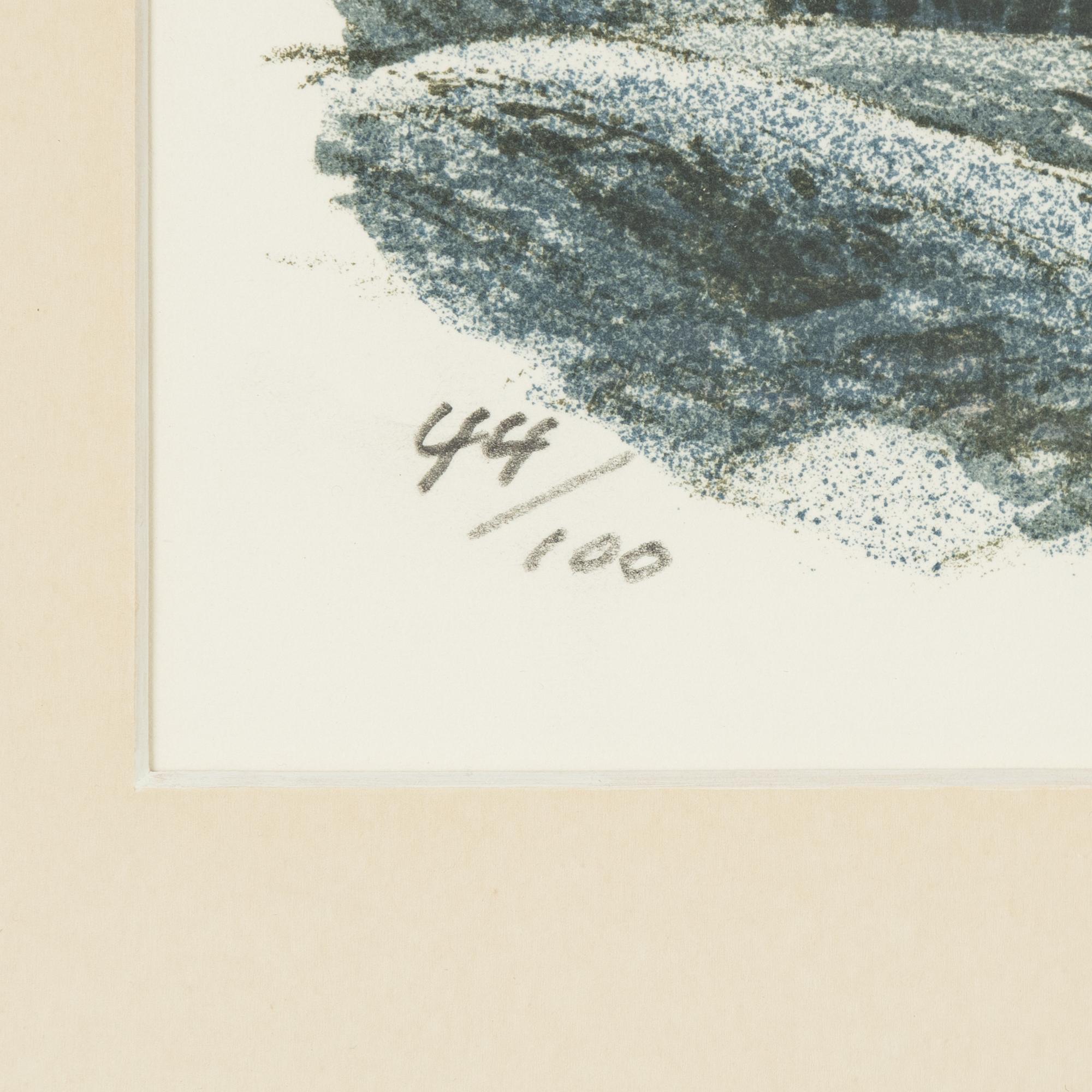 Roland Svensson, lithograph in colours, signed 44/100.