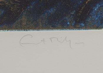 ERNST BILLGREN, färgetsning, signerad E.A och numrerad X/X.
