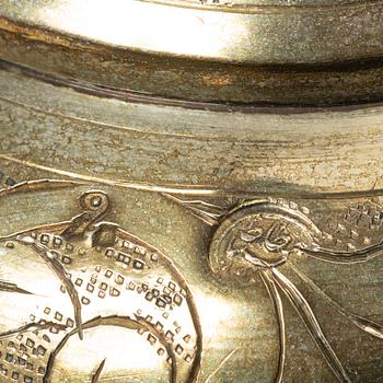 Lockpokal, silver, Osmanska kulturområdet, Abdul Hamids period, ca 1880-90-tal.