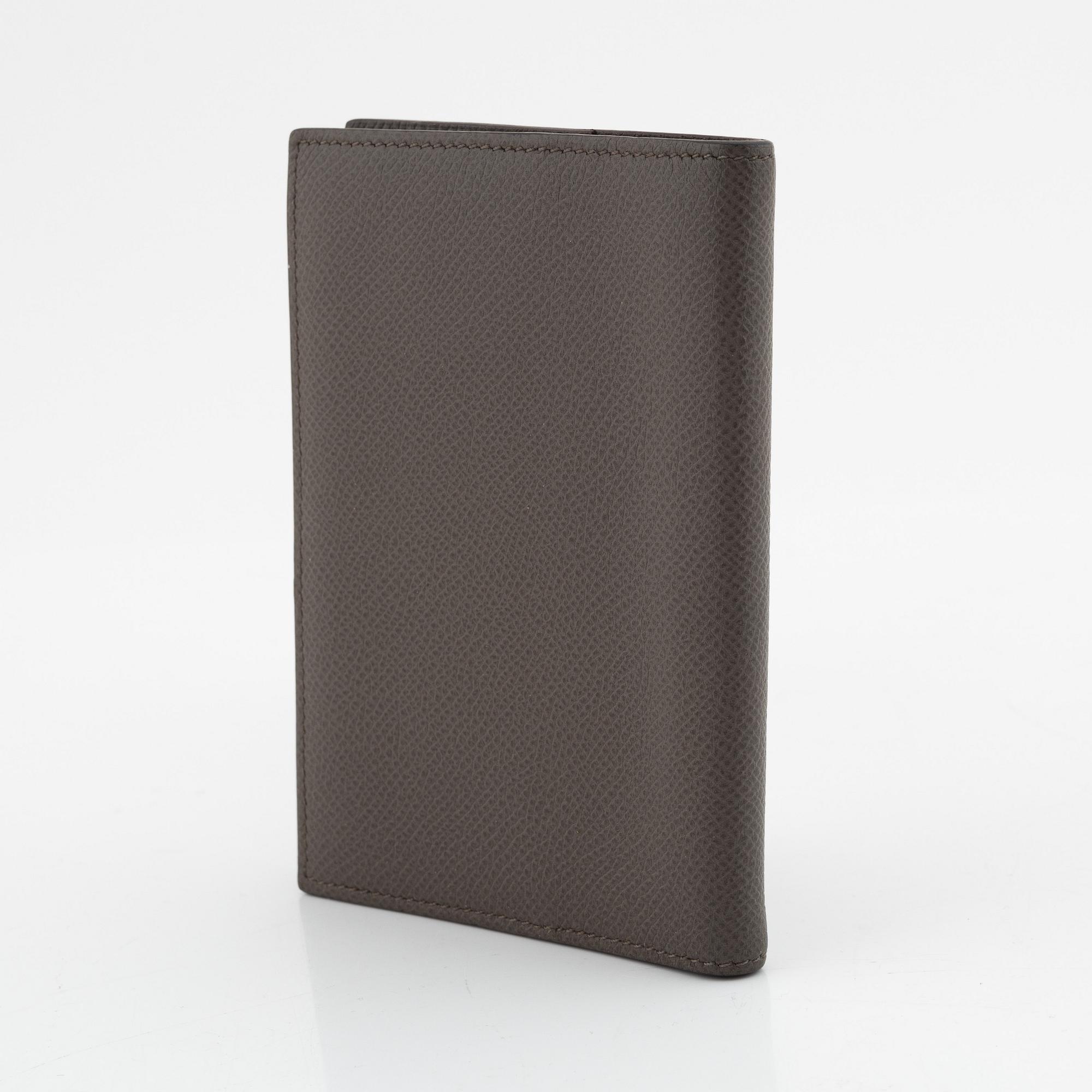 Hermès, notebook with leather case.