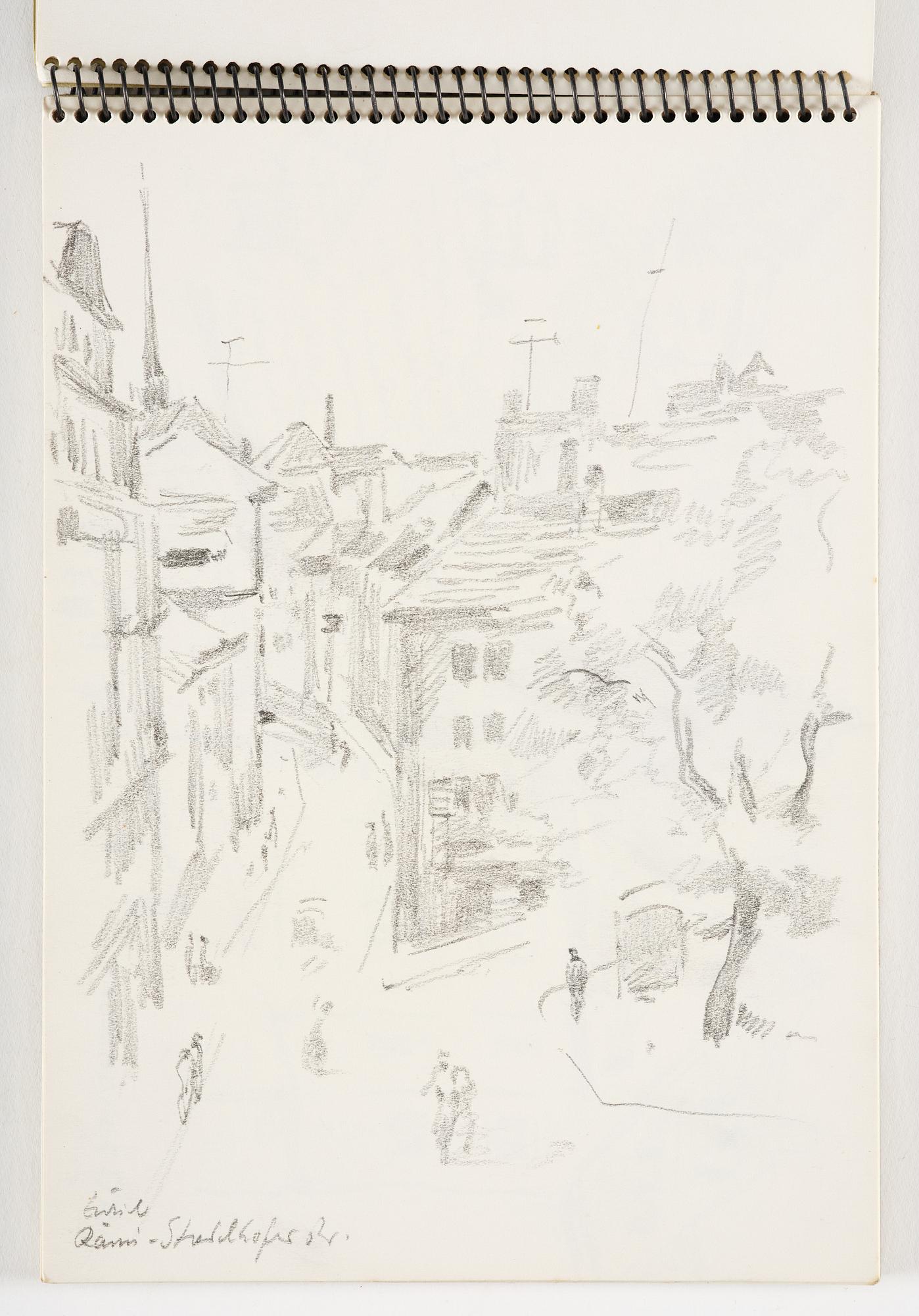 Lotte Laserstein, 4 skissböcker med blyertsteckningar.