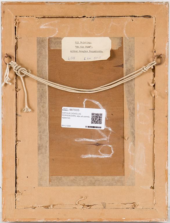 ARTHUR DOUGLAS PEPPERCORN, oil on board, signed.