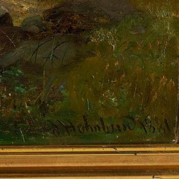 JOSEFINA HOLMLUND, oil on canvas, signed and dated 1881.