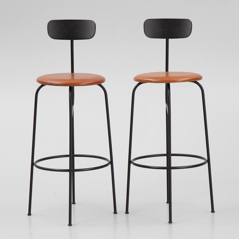 Afteroom, bar stools, a pair, "Counter Chair" Audo, Denmark.