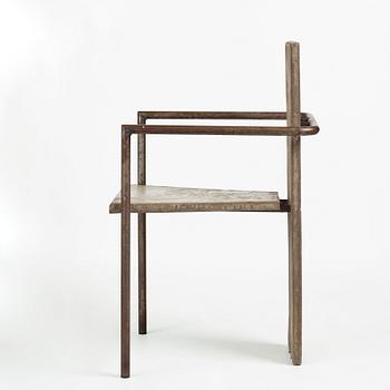 Jonas Bohlin, a "Concrete" armchair, Källemo, Värnamo, Sweden 1981.