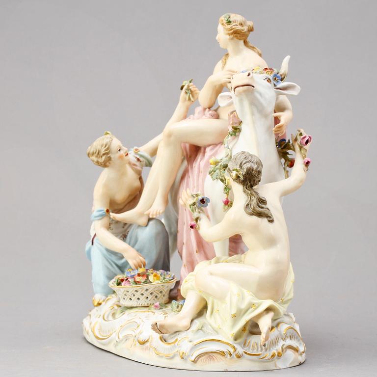 FIGURINGRUPP, porslin, Meissen, 1900-tal.