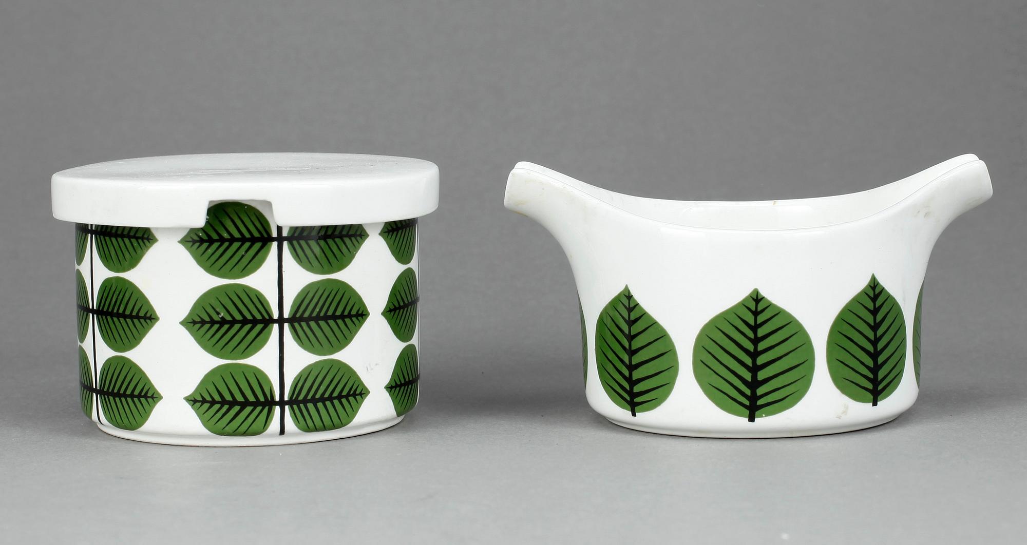 SERVISDELAR, porslin, 7 delar, "Berså", Stig Lindberg, Gustavsberg.