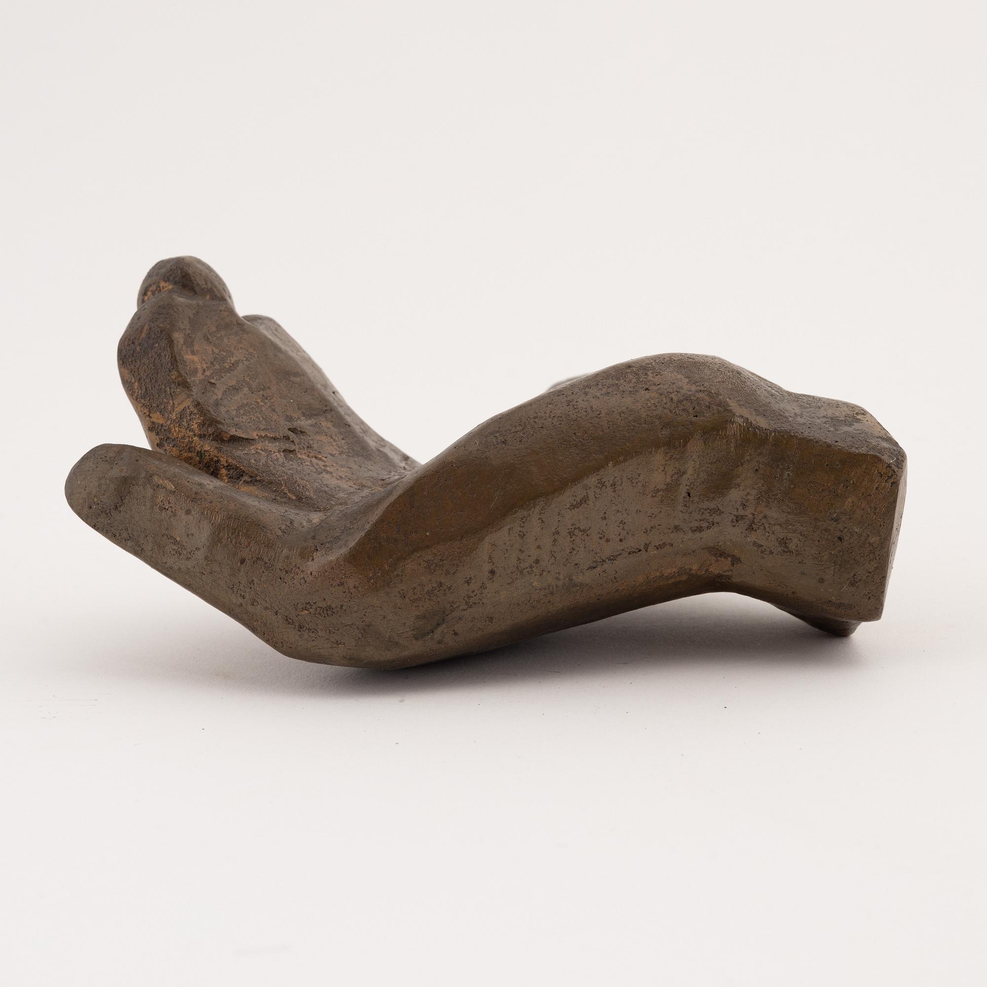 Torsten Renqvist, sculpture, bronze, signed TR.