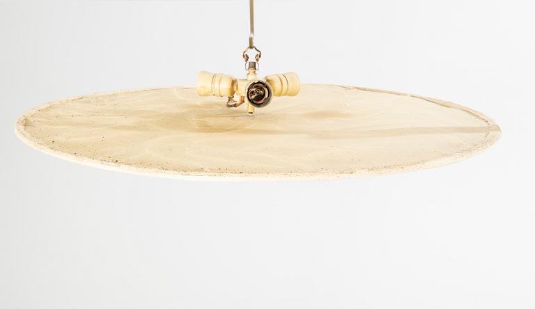 A 1950's "model 82" ceiling lamp by Hans Bergström for Ateljé Lyktan Sweden.