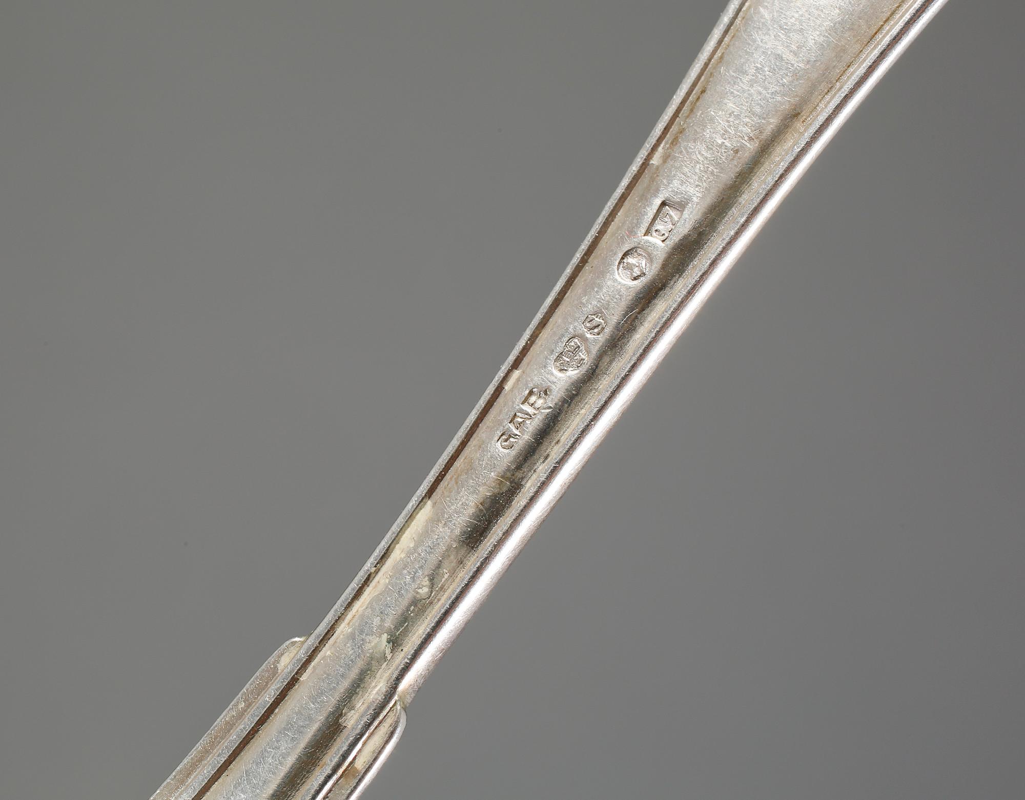 PARTI SILVER, 19 delar, bl a GAB, Stockholm, 1900-tal, vikt 319 gram.