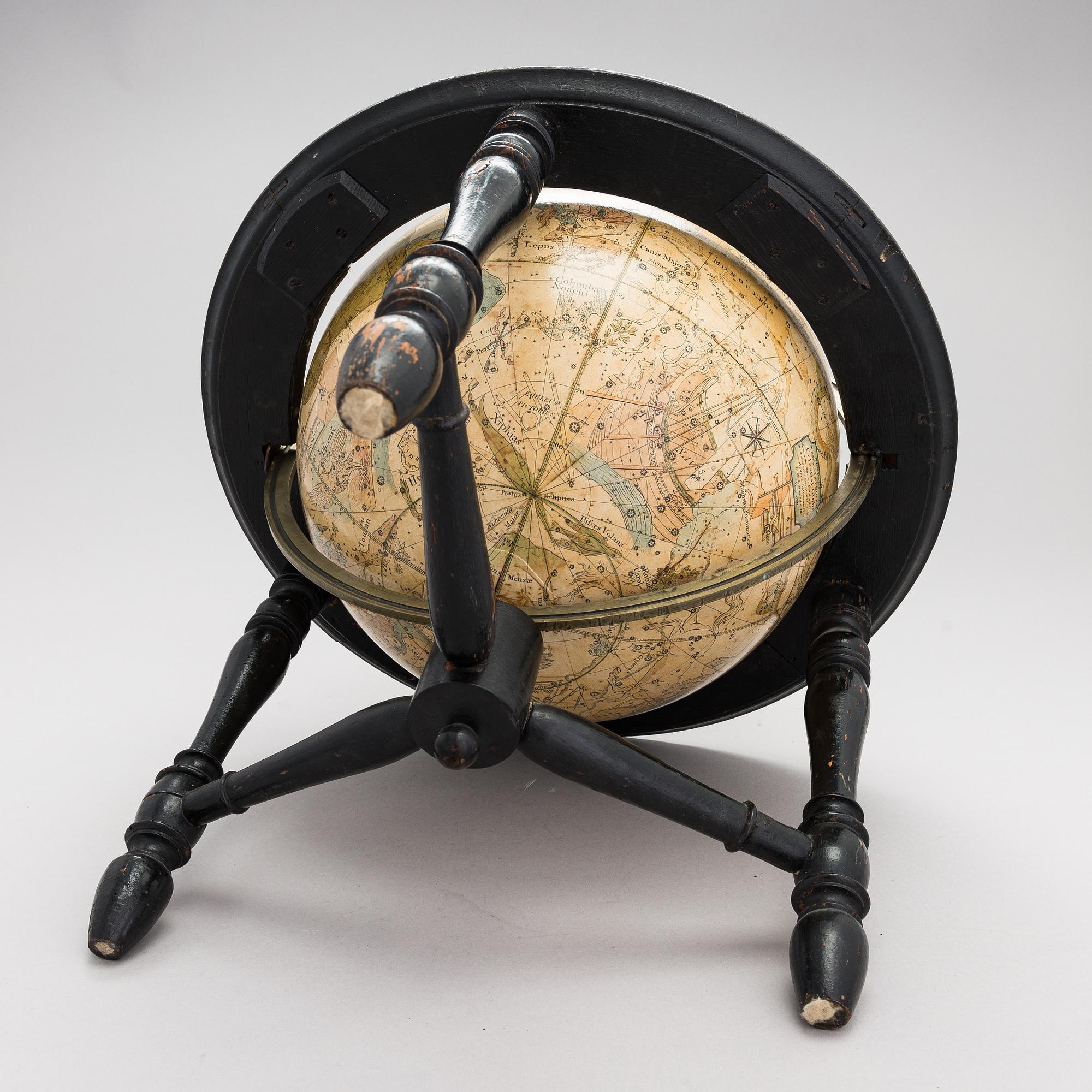 Himmelsglob, J & W. Newton, London 1.7. 1820.