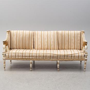 An early 19th century late Gustavian sofa.