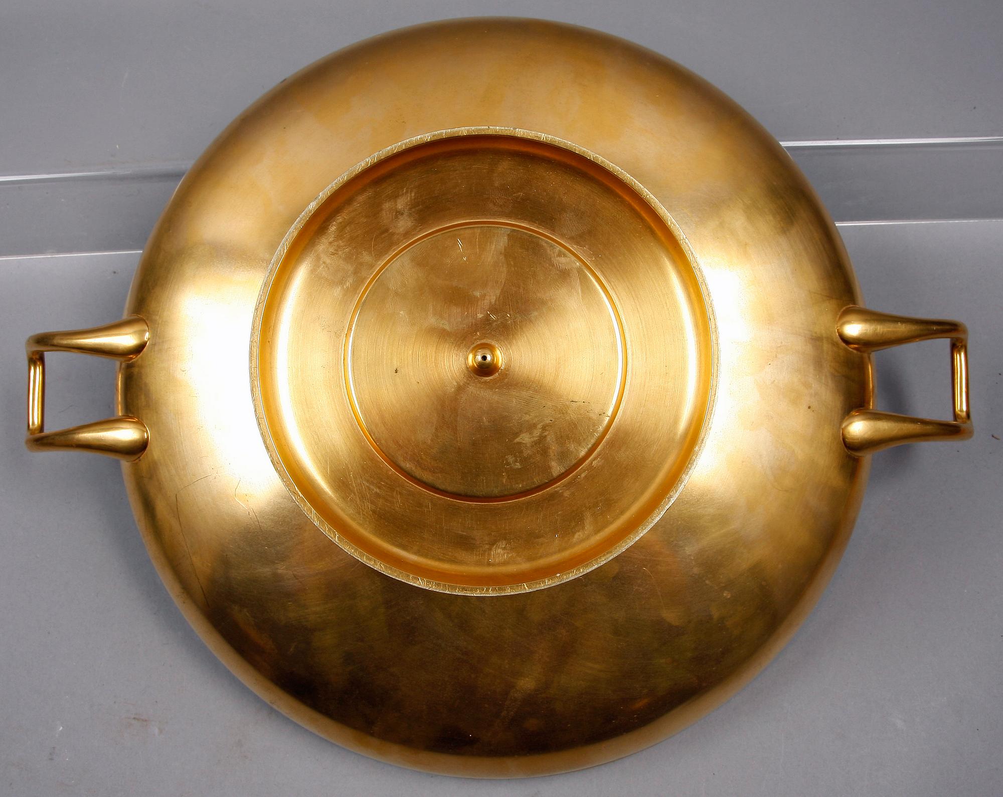 KYLIX, mässing, grekisk stil, möjligen Italien, 1800/1900-tal.