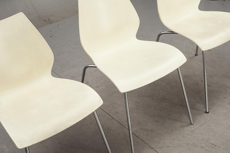 STOLAR, 3 st, "Maui", Vico Magistretti för Kartell, Italien, märkta.