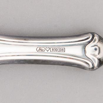 A 98-piece set of 'Romantika' silver cutlery, Kultakeskus oy, Hämeenlinna 1975-1991.