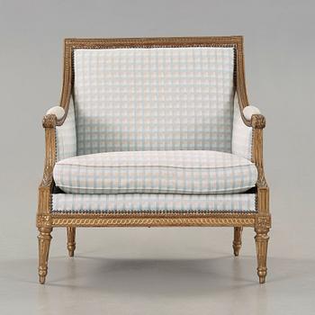 A Louis XVI circa 1770 marquise by Jean-Baptiste Lelarge, master in Paris 1738-71.