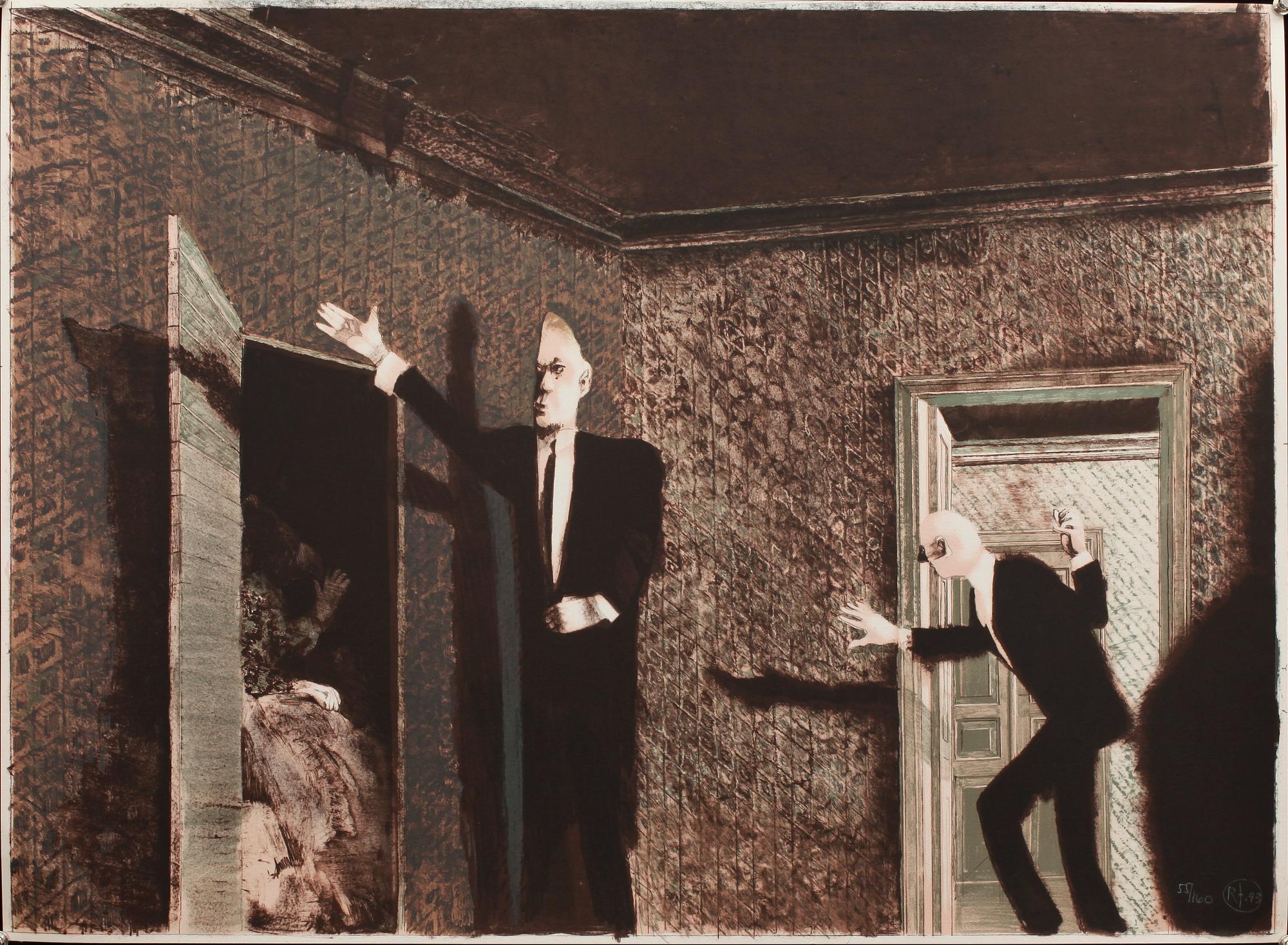 ROJ FRIBERG, litografi, sign o dat 93, numr 55/160.