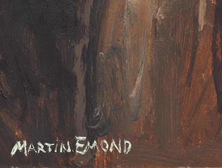 MARTIN EMOND, olja på pannå, signerad.