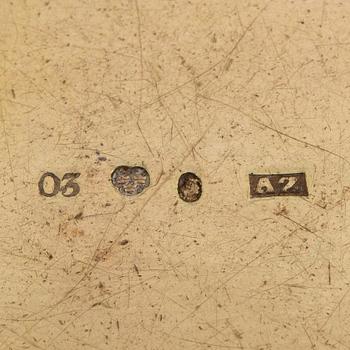A Swedish silver box, mark of Adolf Zethelius, Stockholm 1820.