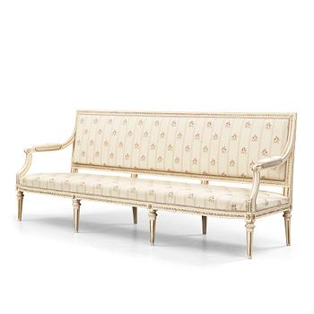 31. A Gustavian sofa, late 18th centrury, by E Holm.