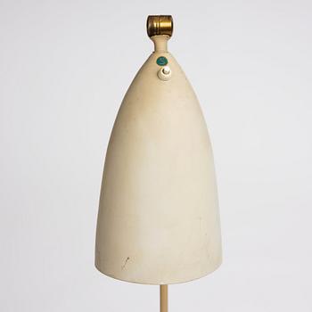 Greta Magnusson Grossman, a white lacquered 'G-33' (Grasshopper) floor light, Bergboms, Malmö, Sweden 1950s.