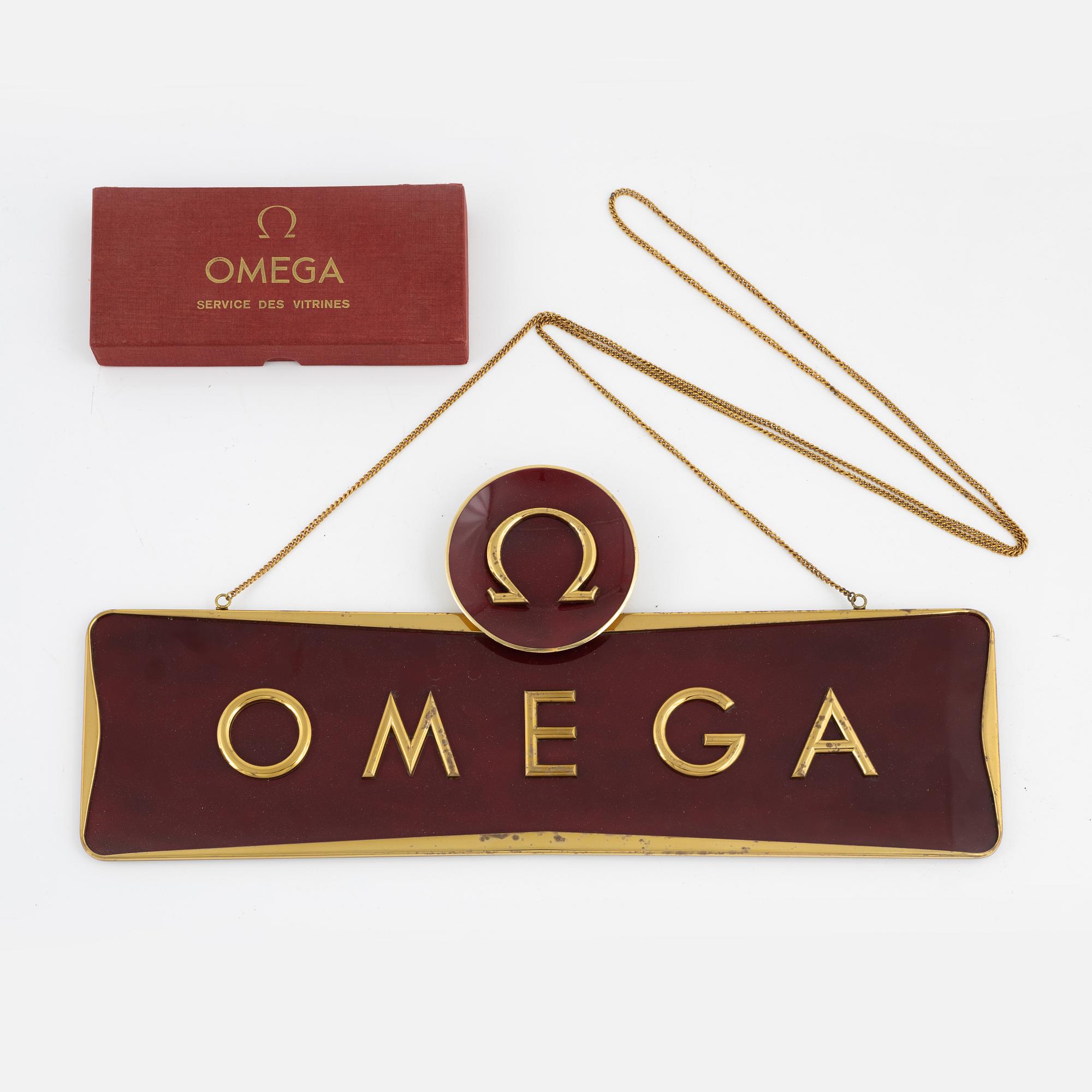 Display material, Omega, "Åke Falk Urhandel".