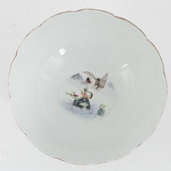 A Chinese famille rose porcelain bowl, 20th century.
