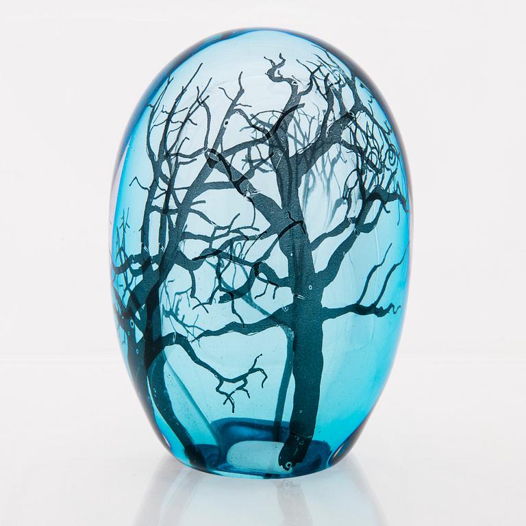 ELLA VARVIO, A glass sculpture, signed  Ella Varvio 2017.