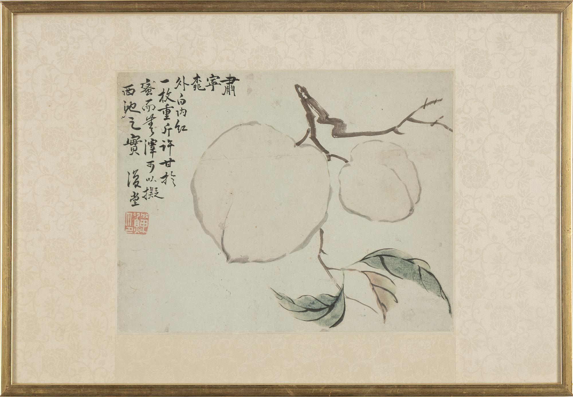 An album page, ink and colour on paper, after Li Shan (1686-1756/62).