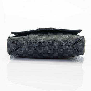 Louis Vuitton, A Damier Graphite 'District PM Messenger' Bag.
