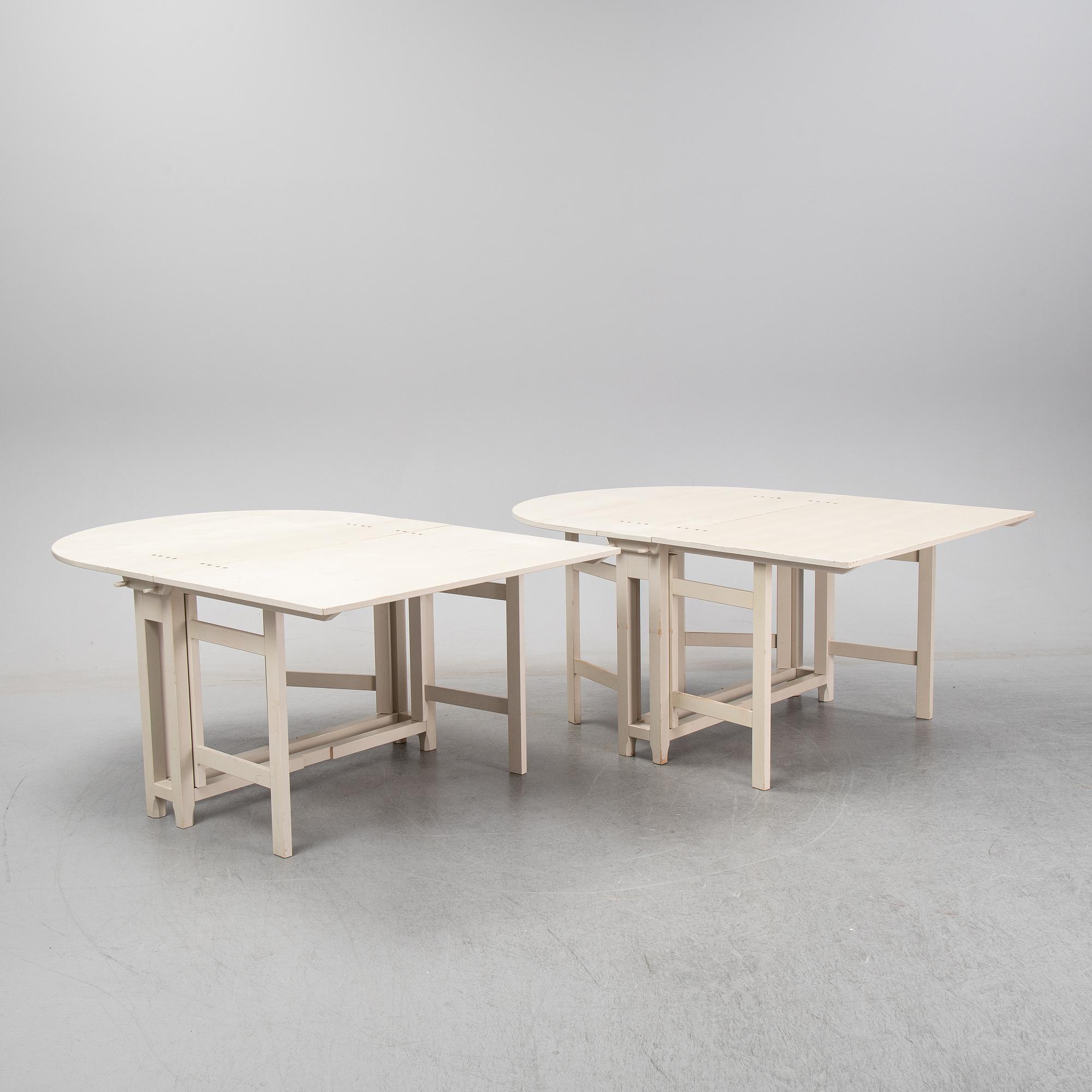 A 1990's pair of gate leg tables from IKEA.
