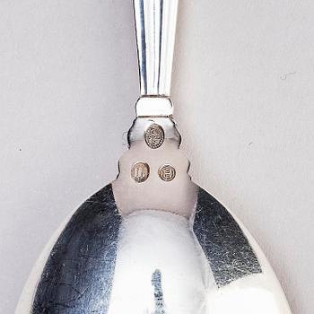 Johan Rohde, bestickservis, 95 delar, "Konge/Acorn", sterling silver och rostfritt, Georg Jensen, Köpenhamn, efter 1945.