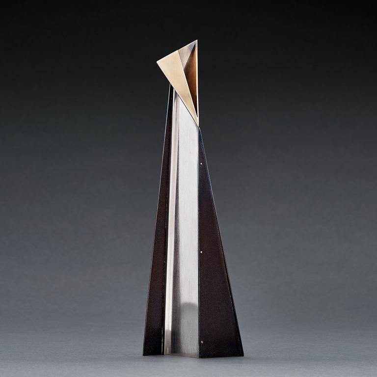 Rolf Lindståhl, a sterling silver vase, Stockholm 1997.