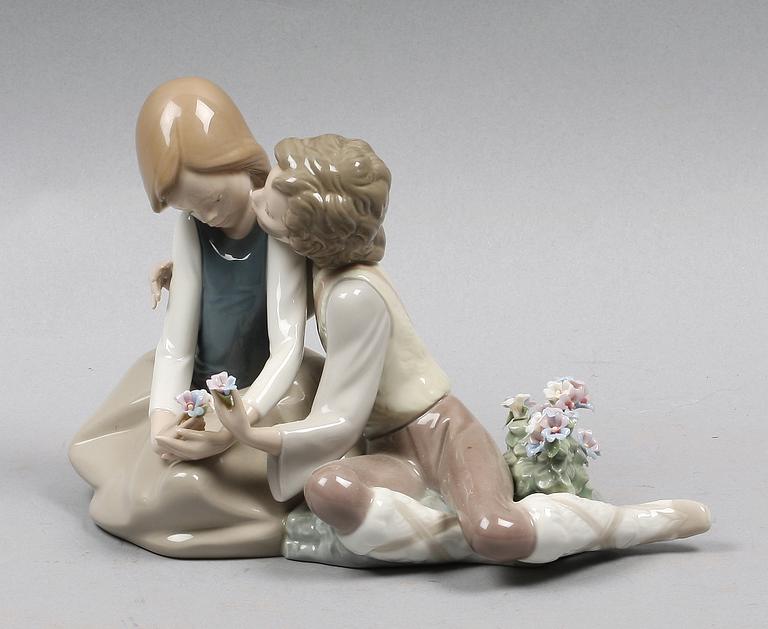 FIGURIN, porslin, Lladro. Tillverkningsår 1980-1990.
