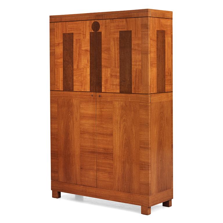 Carl Malmsten, a veneered cabinet, executed by Hjalmar Jackson, Stockholm 1935.