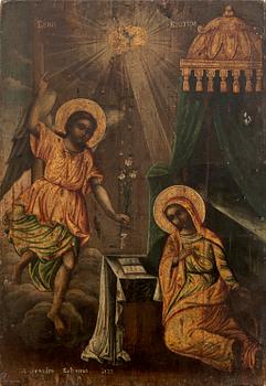 Icon signed and dated 1872.