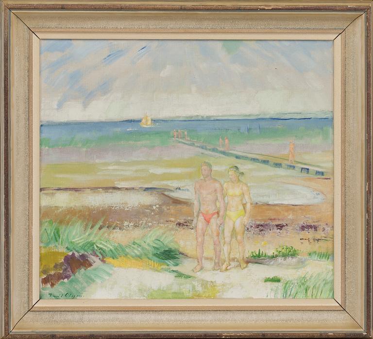 EMIL OLSSON, a signed and dated oilpainting on board.