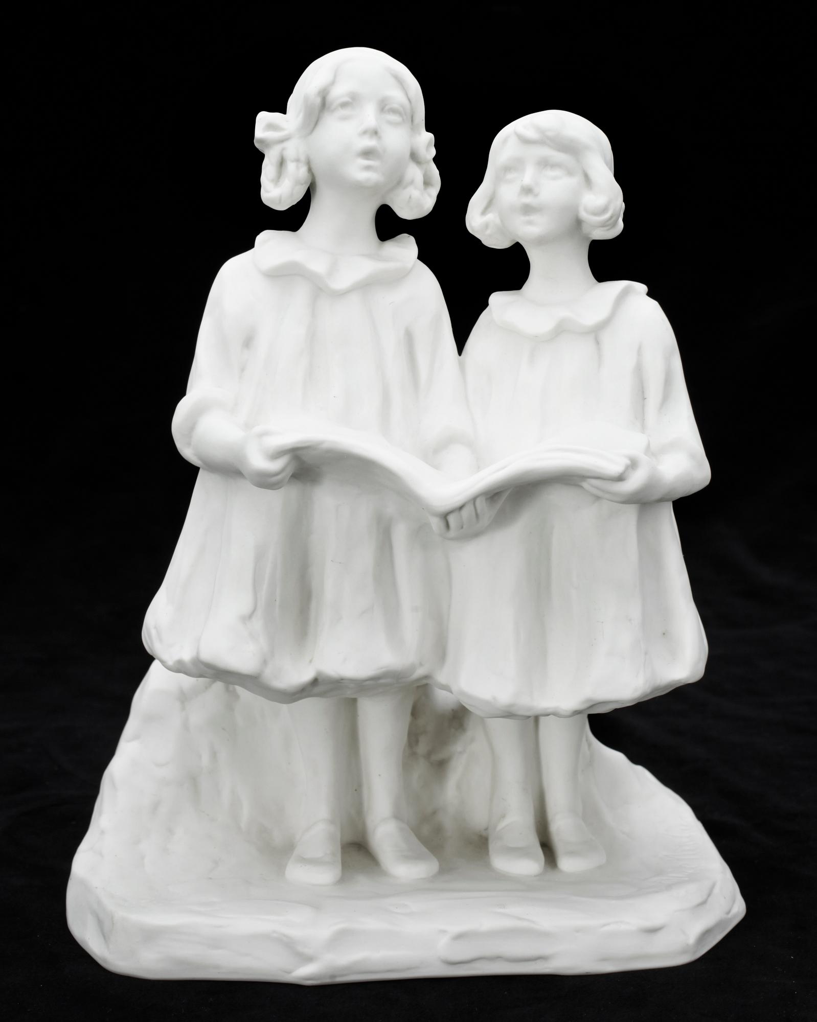 SKULPTUR, parian, Alice Nordin, sign.