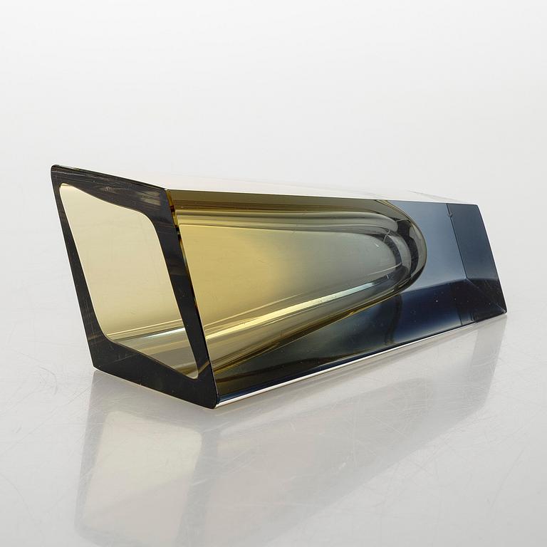 Kaj Franck, a 'Prisma' vase, signed K. Franck, Nuutajärvi Notsjö -65.