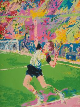 LeRoy Neiman, Lendl vs McEnroe.