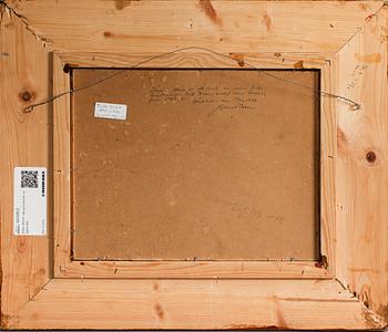 DICK BEER, olja på pannå, ej signerad.