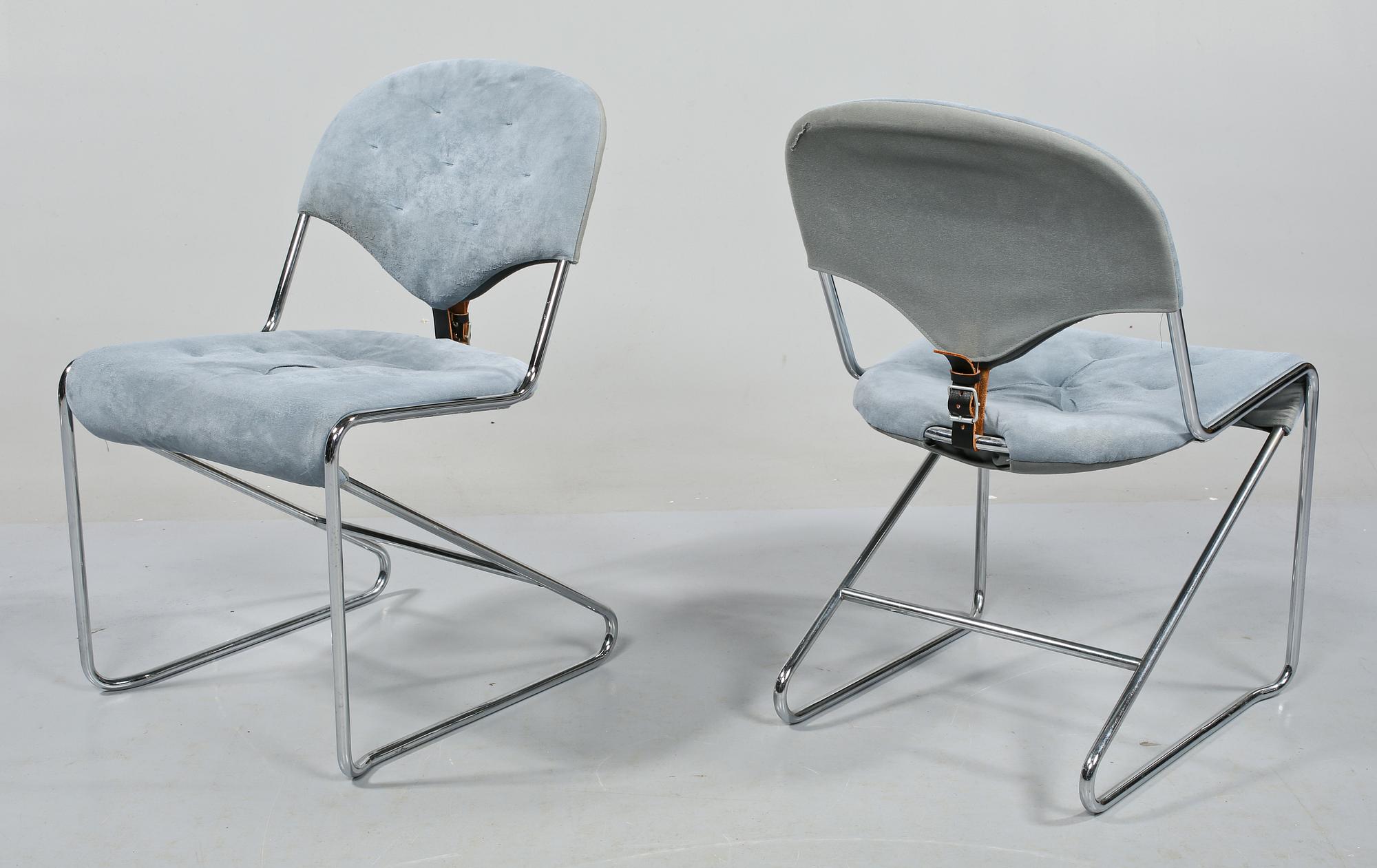 STOLAR, 6 st, "Sam", Sam Larsson för Dux, 1980-tal.