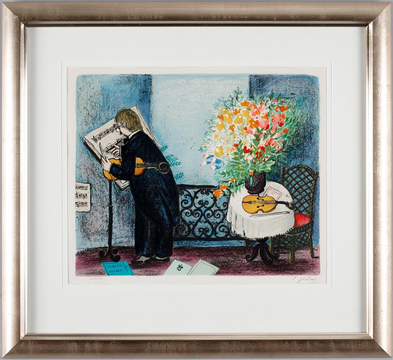 LENNART JIRLOW, färglitografi, 237/310, sign.