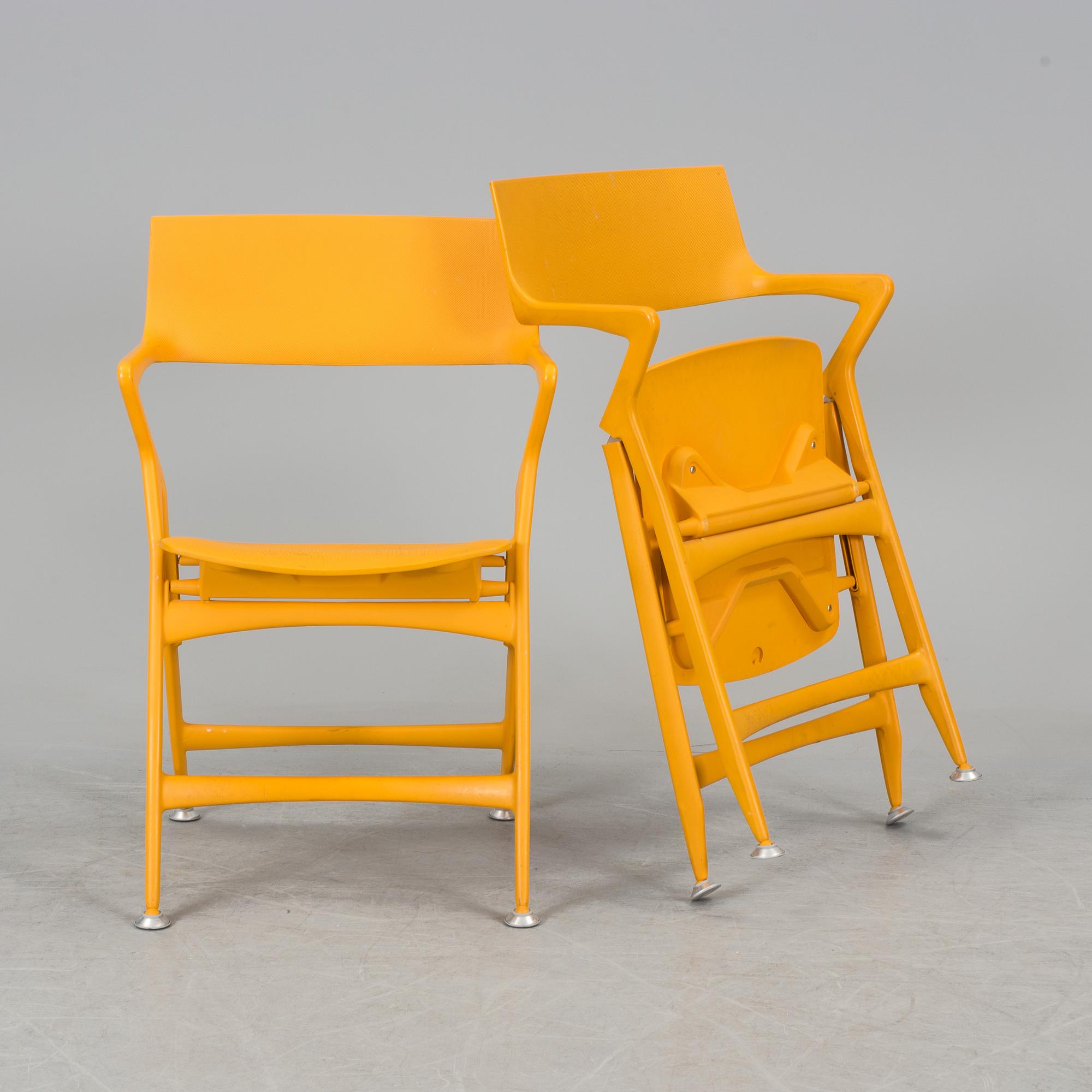 Six Italian Antonio Citterio plastic 