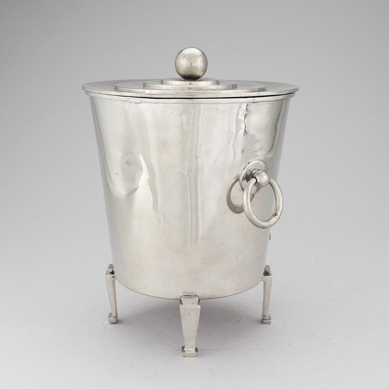 A pewter Art Deco Swedish Punch cooler by Ceson, 1933.